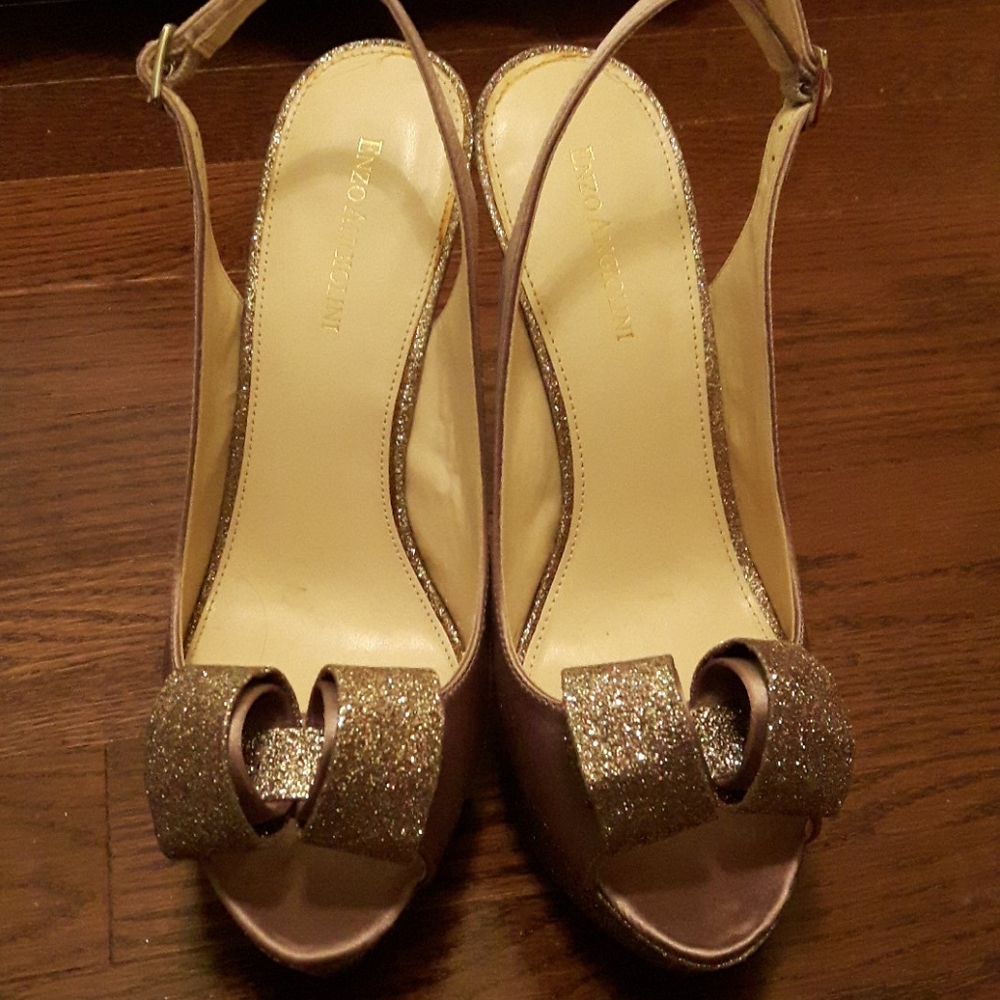 Enzo Anglioni high heels with sequin